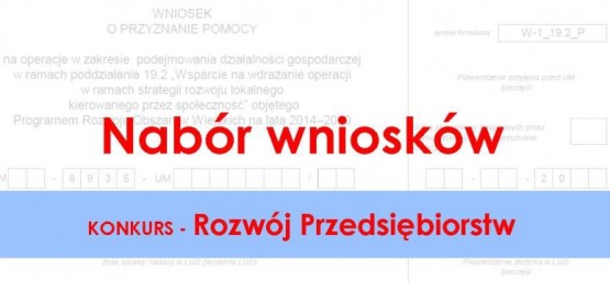 Nabór wniosków - Rozwój Przedsiębiorstw