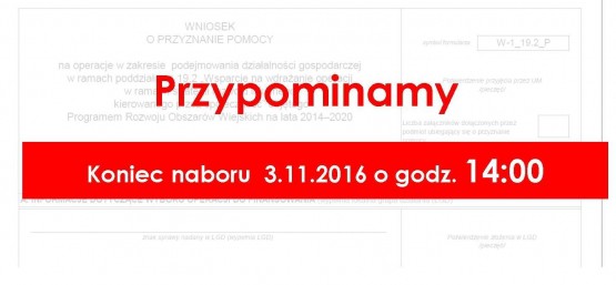 Uwaga wnioskodawcy!