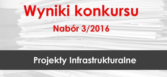 WYNIKI KONKURSU - NABÓR 3/2016