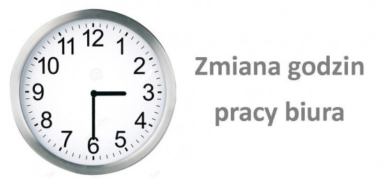 Zmiana godzin pracy