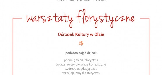 Warsztaty florystyczne dla dzieci