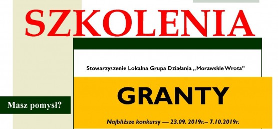 KONKURSY GRANTOWE - SZKOLENIA