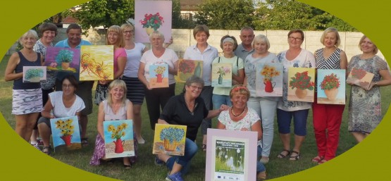 WERNISAŻ WYSTAWY "TALENTY I PASJE-OLEJEM I AKWARELĄ PO KRZYŻANOWICKIEJ ZIEMI".