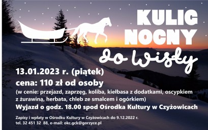 Nocny kulig do Wisły 13.01.2023 r.