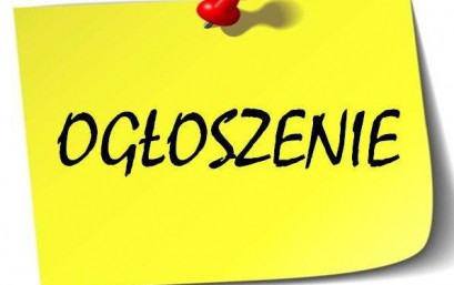 OGŁOSZENIE 1/2023/PROJEKTY INFRASTRUKTURALNE